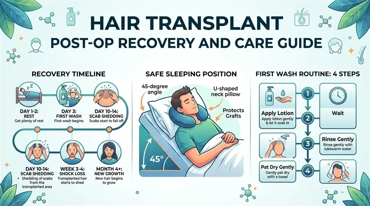 Guide to the First Wash and Scab-Shedding Process After Hair Transplantation